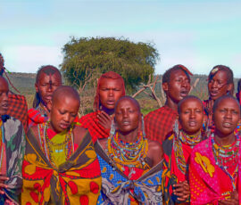 Maasai Singing (Photo by Jeff Drake)
