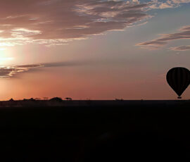 Serengeti Balloon Safari Sunrise (Photo by Jeff Drake)